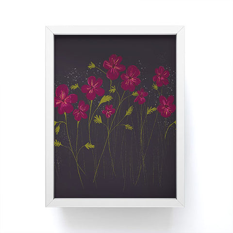 Joy Laforme Blooms of Field Pansies Framed Mini Art Print