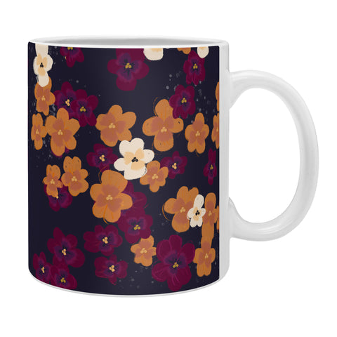 Joy Laforme Blooms of Mini Pansies Coffee Mug