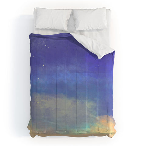Joy Laforme Bonne Nuit Blue Comforter