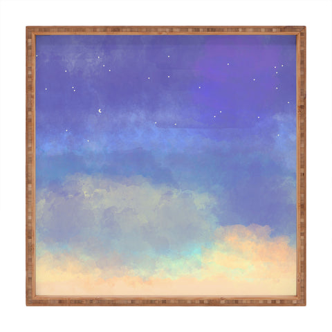 Joy Laforme Bonne Nuit Blue Square Tray