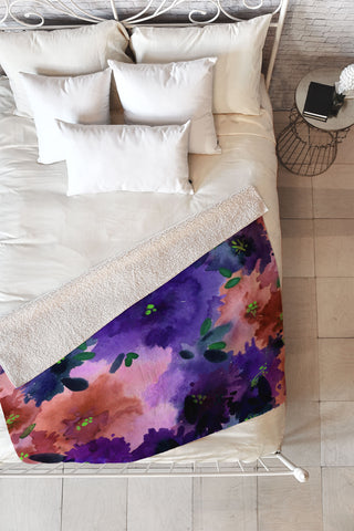 Joy Laforme Briar Bush 2 Fleece Throw Blanket