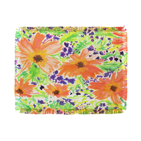 Joy Laforme Camellia Throw Blanket