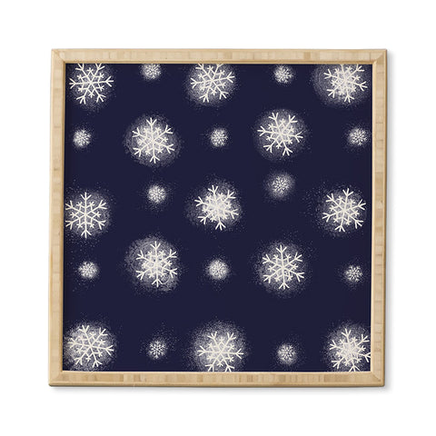 Joy Laforme Christmas Snow Framed Wall Art