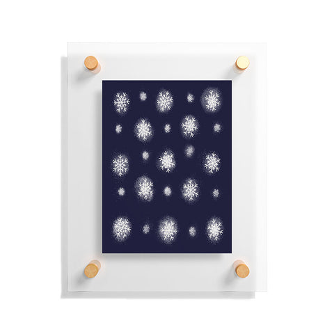 Joy Laforme Christmas Snow Floating Acrylic Print