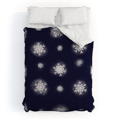 Joy Laforme Christmas Snow Comforter