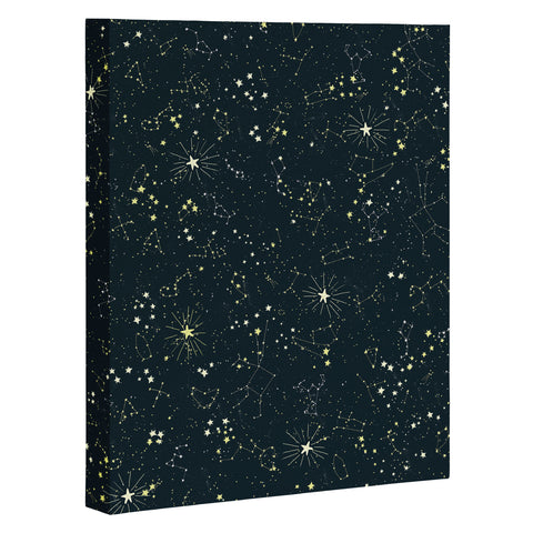 Joy Laforme Constellations In Midnight Blue Art Canvas