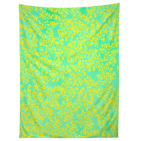 Joy Laforme Coral Me Lime Tapestry