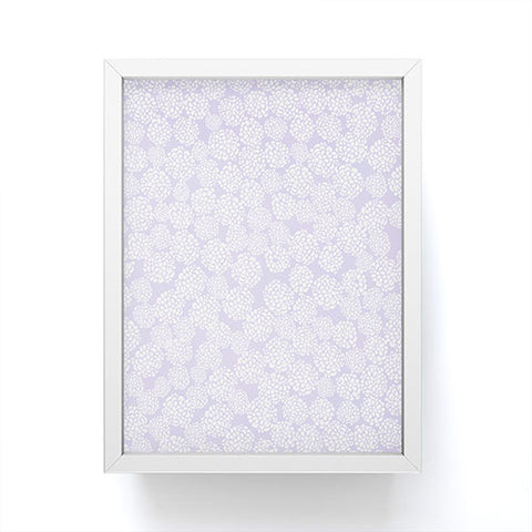 Joy Laforme Dahlias In Periwinkle Framed Mini Art Print