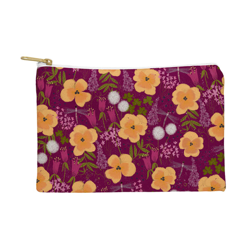 Joy Laforme Dandelions and Wild Pansies Pouch