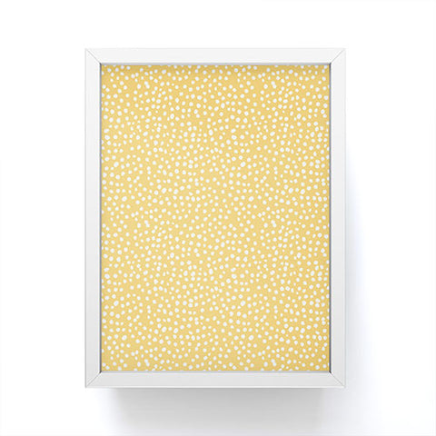 Joy Laforme Dots In Orange Framed Mini Art Print