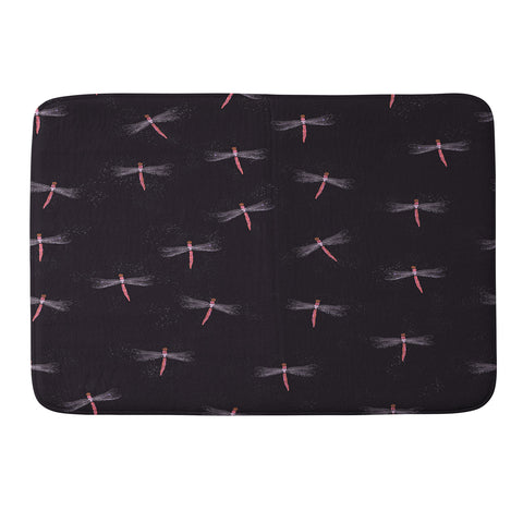 Joy Laforme Dragonflies Memory Foam Bath Mat
