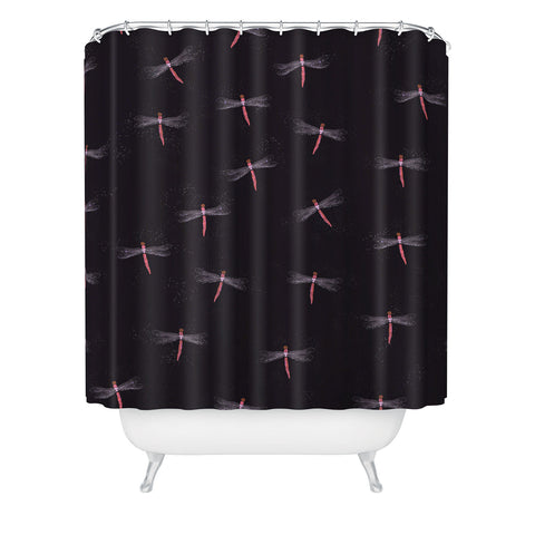 Joy Laforme Dragonflies Shower Curtain