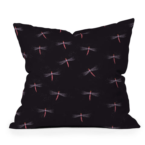 Joy Laforme Dragonflies Throw Pillow
