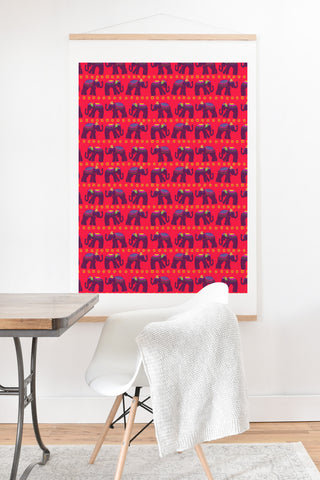 Joy Laforme Elephants Deco Art Print And Hanger