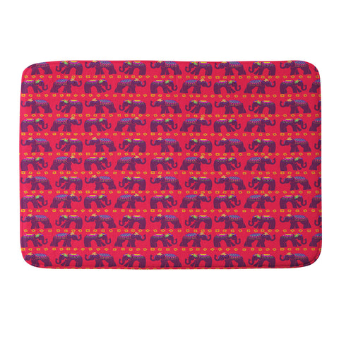Joy Laforme Elephants Deco Memory Foam Bath Mat