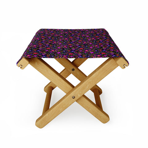 Joy Laforme Exotic Flora Deco Folding Stool