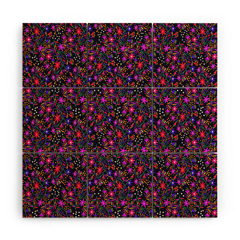 Joy Laforme Exotic Flora Deco Wood Wall Mural