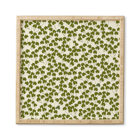 Joy Laforme Fields of Clover Framed Wall Art