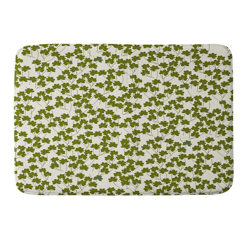 Joy Laforme Fields of Clover Memory Foam Bath Mat