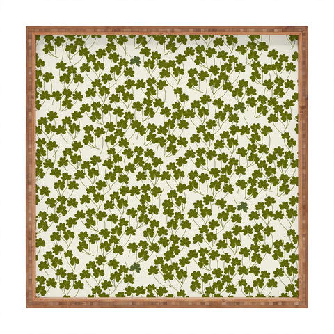 Joy Laforme Fields of Clover Square Tray