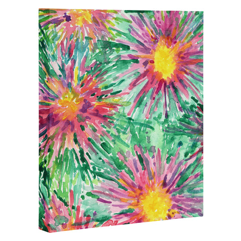 Joy Laforme Floral Confetti Art Canvas