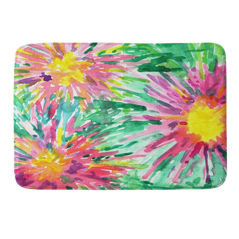 Joy Laforme Floral Confetti Memory Foam Bath Mat