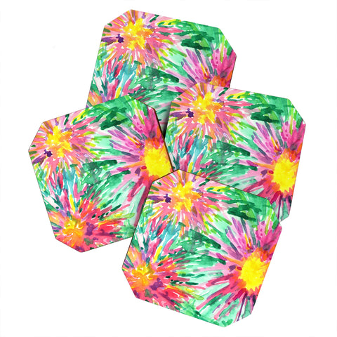 Joy Laforme Floral Confetti Coaster Set