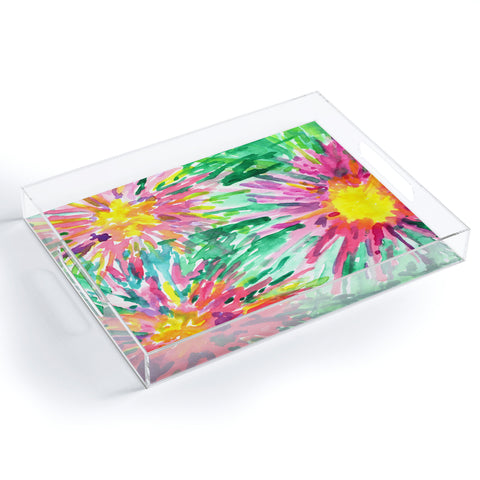 Joy Laforme Floral Confetti Acrylic Tray