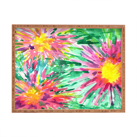 Joy Laforme Floral Confetti Rectangular Tray