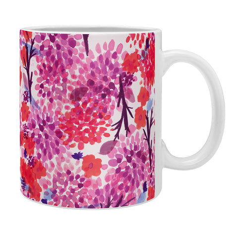 Joy Laforme Floral Forest Red Coffee Mug