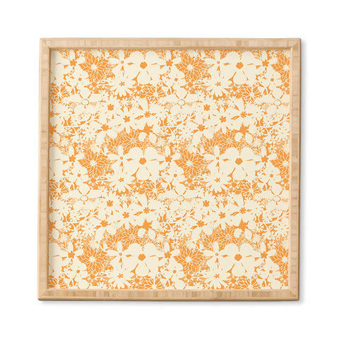 Joy Laforme Floral Rainforest In Yellow Framed Wall Art