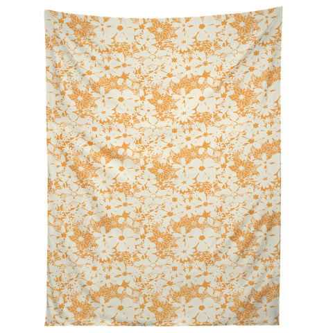 Joy Laforme Floral Rainforest In Yellow Tapestry