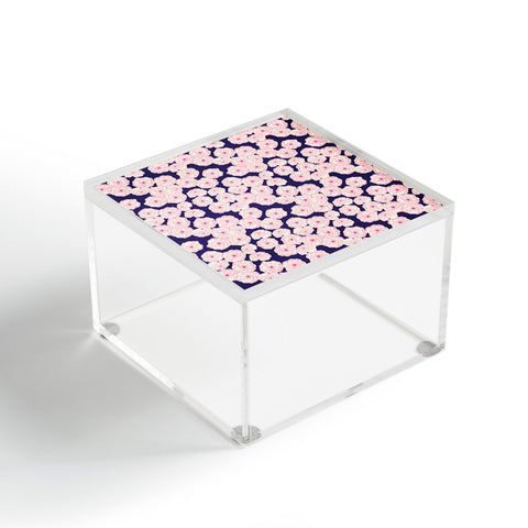 Joy Laforme Floral Sophistication In Navy Acrylic Box