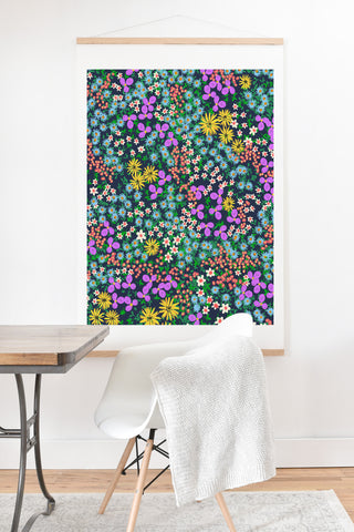 Joy Laforme Flower Bed Art Print And Hanger
