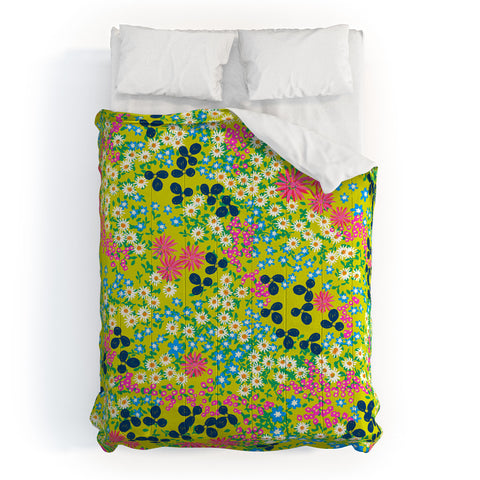 Joy Laforme Flower Bed III Comforter