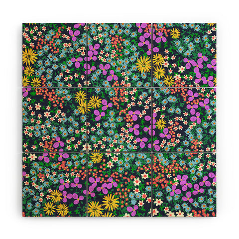 Joy Laforme Flower Bed Wood Wall Mural