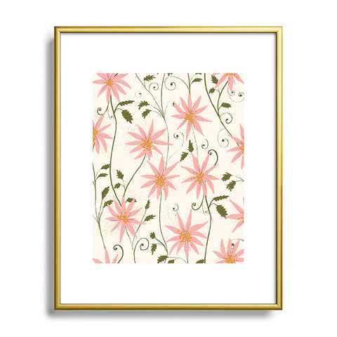 Joy Laforme Folklore Floral Metal Framed Art Print