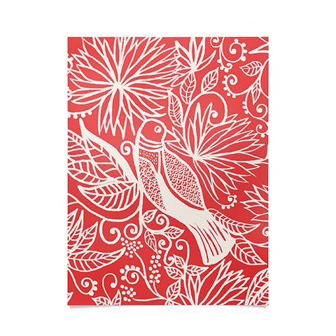 Joy Laforme Folklore Garden Bird Poster