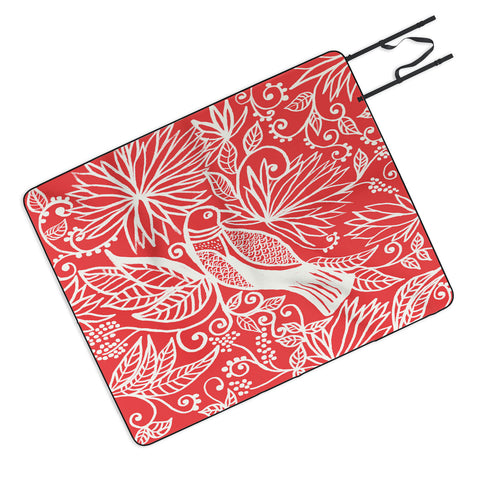 Joy Laforme Folklore Garden Bird Picnic Blanket