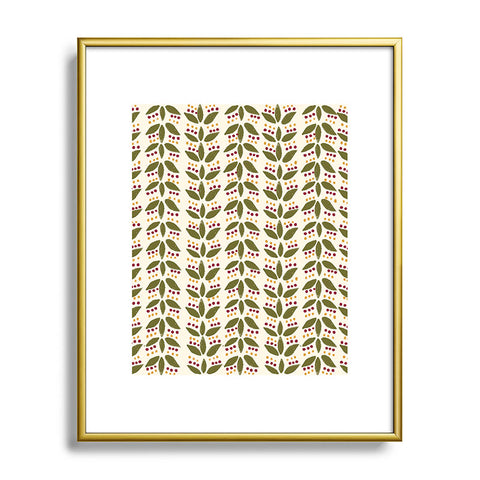 Joy Laforme Folklore Mini Leaves Metal Framed Art Print