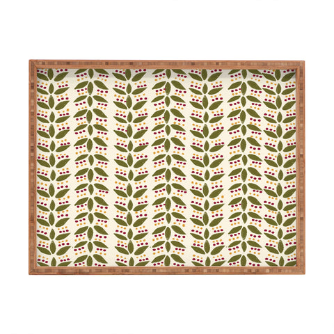 Joy Laforme Folklore Mini Leaves Rectangular Tray