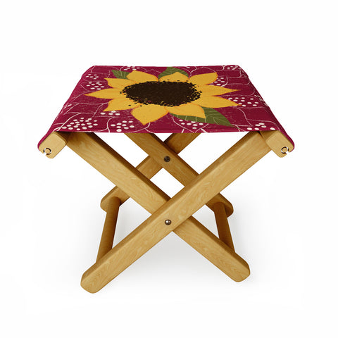 Joy Laforme Folklore Sunflower Folding Stool