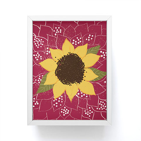 Joy Laforme Folklore Sunflower Framed Mini Art Print