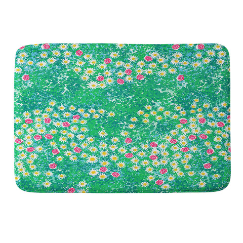 Joy Laforme Fresh Flower Fields Memory Foam Bath Mat