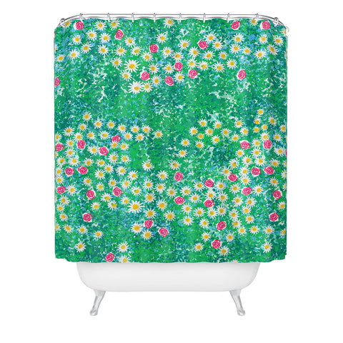 Joy Laforme Fresh Flower Fields Shower Curtain