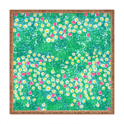 Joy Laforme Fresh Flower Fields Square Tray