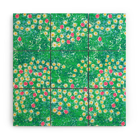 Joy Laforme Fresh Flower Fields Wood Wall Mural