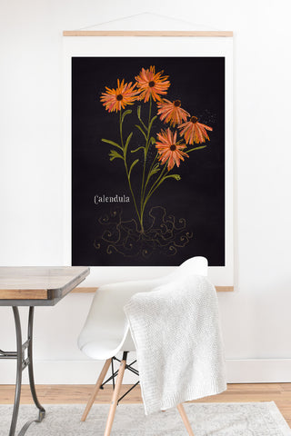 Joy Laforme Herb Garden Calendula Art Print And Hanger