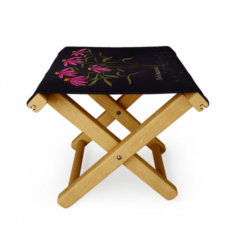 Joy Laforme Herb Garden Echinacea Folding Stool