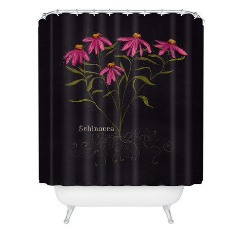 Joy Laforme Herb Garden Echinacea Shower Curtain
